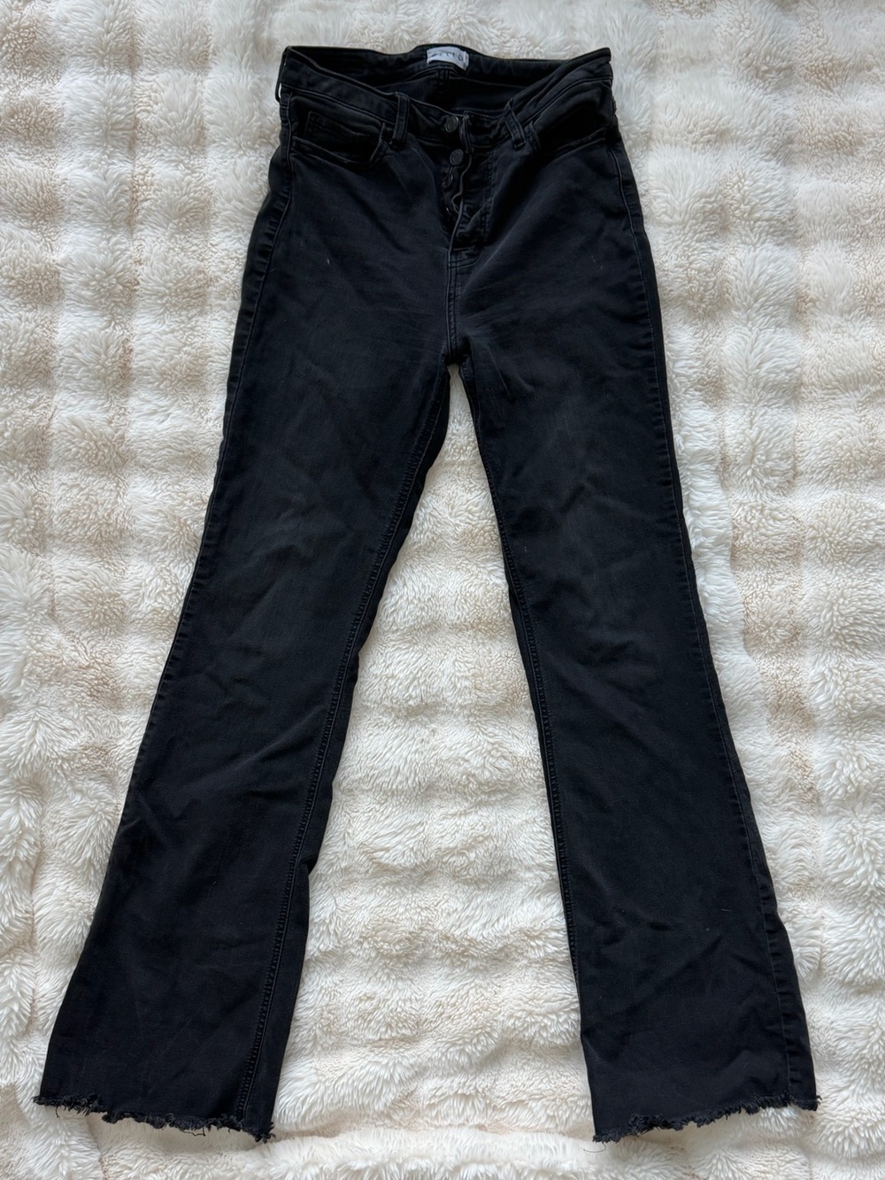 High-Rise Black Women’s Jeans - Classic Straight Leg